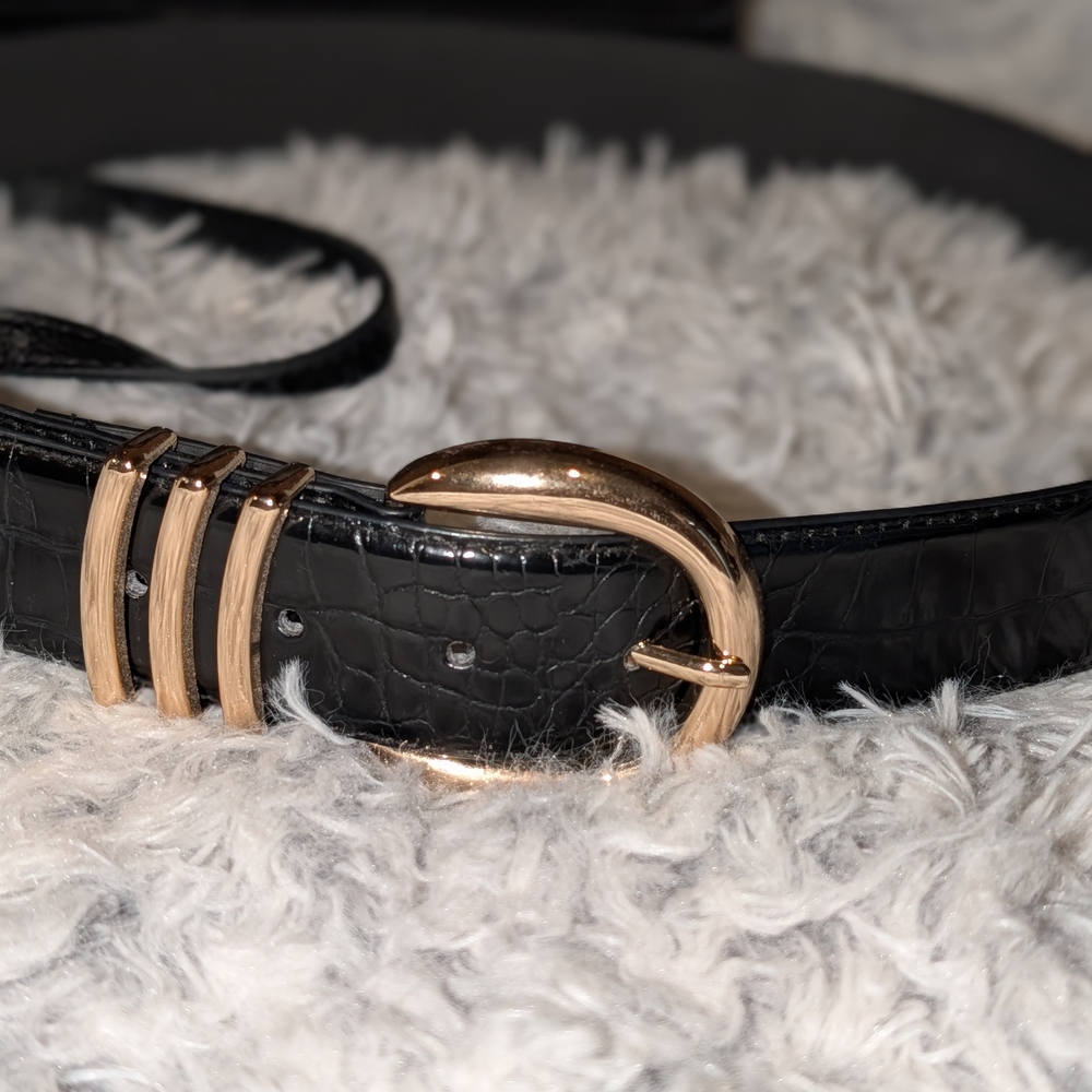 Nanette Lepore and Rachel Zoe Bag And Belt Combo Black - Picture 2 of 9